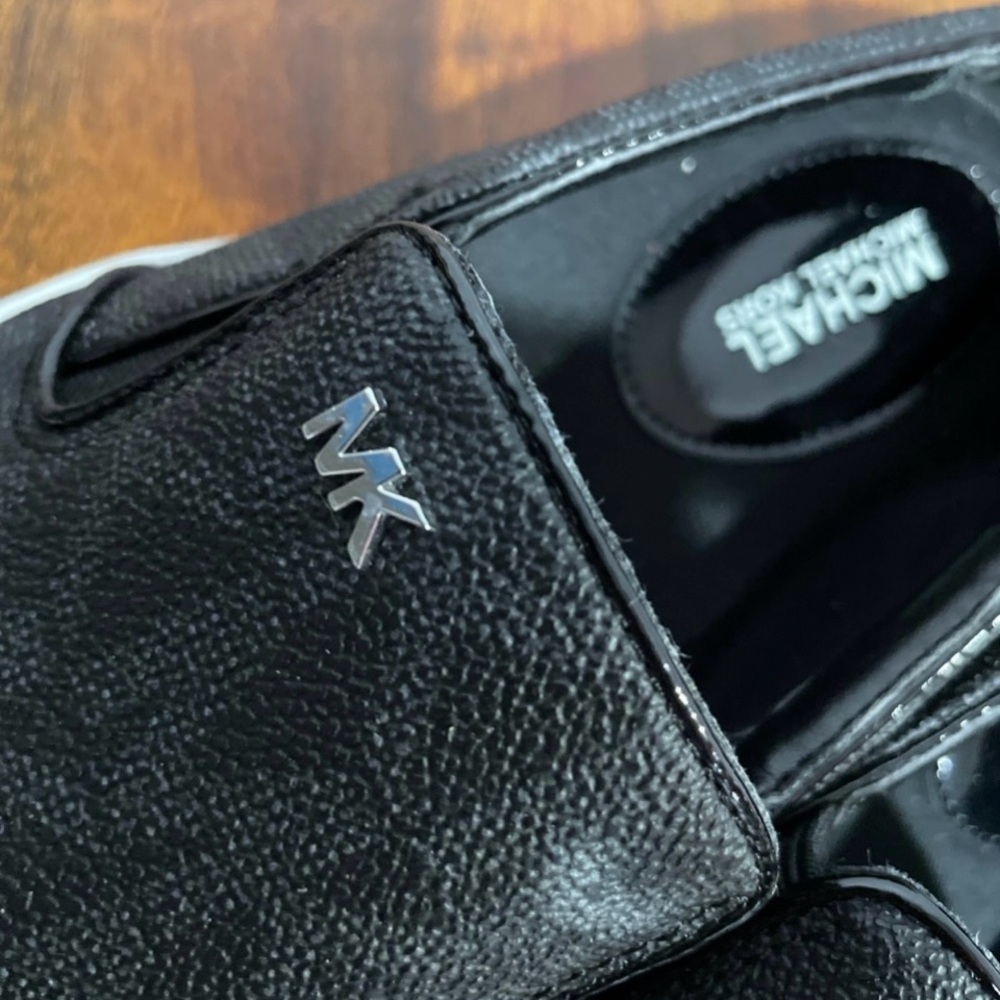 Michael Kors Black Leather Loafers